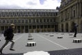 The Colonnes de Buren in Paris